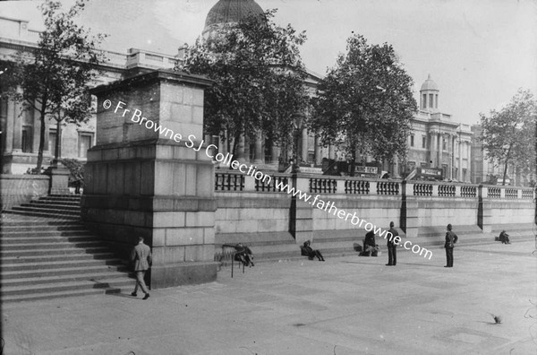 EMPTY PEDESTAL OUTSIDE NATIONAL GALLERY